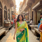 Premium Soft Prism Fabric Saree with Heavy Butta Embroidery & 3mm Sequin Work