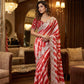 Pure Soft Rangoli Silk Saree with Lehariya Digital Print & Heavy Embroidery Border