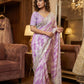 Pure Soft Rangoli Silk Saree with Lehariya Digital Print & Heavy Embroidery Border