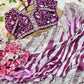 Pure Soft Rangoli Silk Saree with Lehariya Digital Print & Heavy Embroidery Border
