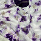 Pure Viscose Satin Patta Saree with Shibori Print Dyeing & 3MM Sequin Silver Zari Buta