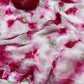 Pure Viscose Satin Patta Saree with Shibori Print Dyeing & 3MM Sequin Silver Zari Buta