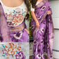 Premium Shibori Art Viscose Cotton Saree with Designer Embroidered Blouse
