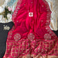 Premium Dolla Silk Bandhej Weaving Saree with Pittha Zaal Design