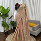 Premium Heavy Fendy Silk Embroidered Saree with Sequence Work