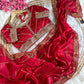 Premium Zimmy Choo Silk Saree with Heavy Sequence Embroidery & Stitched Blouse