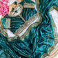 Premium Zimmy Choo Silk Saree with Heavy Sequence Embroidery & Stitched Blouse