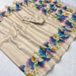 Premium Swarna Silk Saree with Digital Print & Tassel Pallu