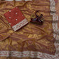 Soft NC Twill Saree With Beautiful Sequance and Dori Embroidery work