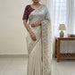 Premium Jimmy Chu Designer Saree with Stiched Blouse