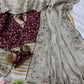 Premium Jimmy Chu Designer Saree with Stiched Blouse