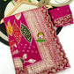 Royal Dola Silk Handwork Saree with Zari & Khatli Cutdana Work