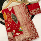 Royal Dola Silk Handwork Saree with Zari & Khatli Cutdana Work