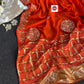 Elegant Bandhej Weaving Dolla Silk Saree with Attractive Pittha Work