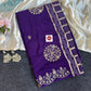 Elegant Bandhej Weaving Dolla Silk Saree with Attractive Pittha Work