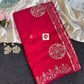 Elegant Bandhej Weaving Dolla Silk Saree with Attractive Pittha Work