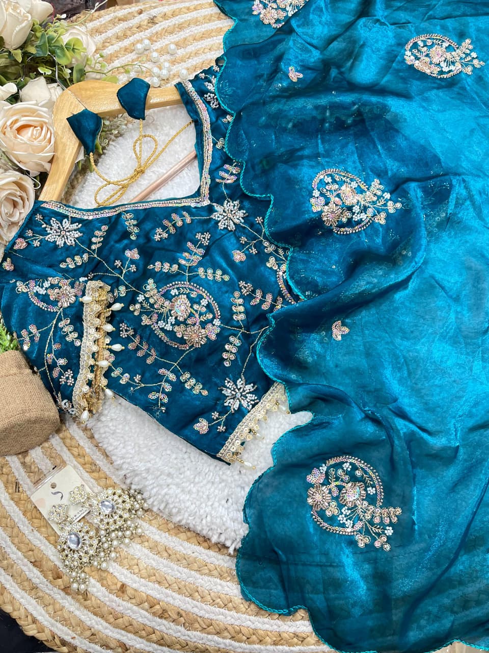 Royal Radiance Heavy Butta Space Silk Saree