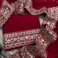 Designer Pure Georgette Saree with Sequins & Dori Embroidery Lace Border