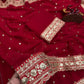 Designer Pure Georgette Saree with Sequins & Dori Embroidery Lace Border