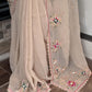 Zari With Sequin Embroidered Border in full saree with svaroski work