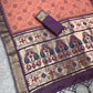 Cotton Bandhej Jacquard Saree with Zari & Minakari Pallu