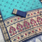 Cotton Bandhej Jacquard Saree with Zari & Minakari Pallu