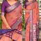Cotton Bandhej Jacquard Saree with Zari & Minakari Pallu