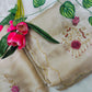 Premium Beige Jimichu Silk Saree with Cutdana & Sequin Butta Design
