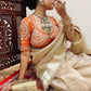 Trending G-MEE Satin Silk Party Wear Saree with Ready-to-Wear Aangi Blouse