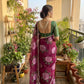 🌸 Premium Silk Saree with Handwork Border