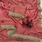 Elegant Moss Silk Jacquard Butti Designer Saree