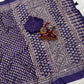 Trendy Soft Crepe Silk Ajrakh Saree with Real Mirror Work