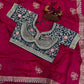 Designer Fendy Satin Saree with Rich Zari & Sequins Work Stitched Blouse