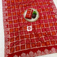 Rich Look Designer Viscose Saree with Bandhej Weaving