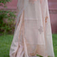 Taspa Organza Silk Saree with Swarovski Work & Jacquard Design