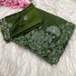 Elegant Party Wear Chinnon Saree With Embroidery