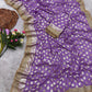Premium Soft Viscose Georgette Saree With Elegant Lace Border