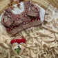 Wedding Special Rangoli Silk Saree With Designer Stichtched Embroidered Blouse