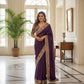 Luxury Rangoli Silk Saree With Coding & Thread Embroidery