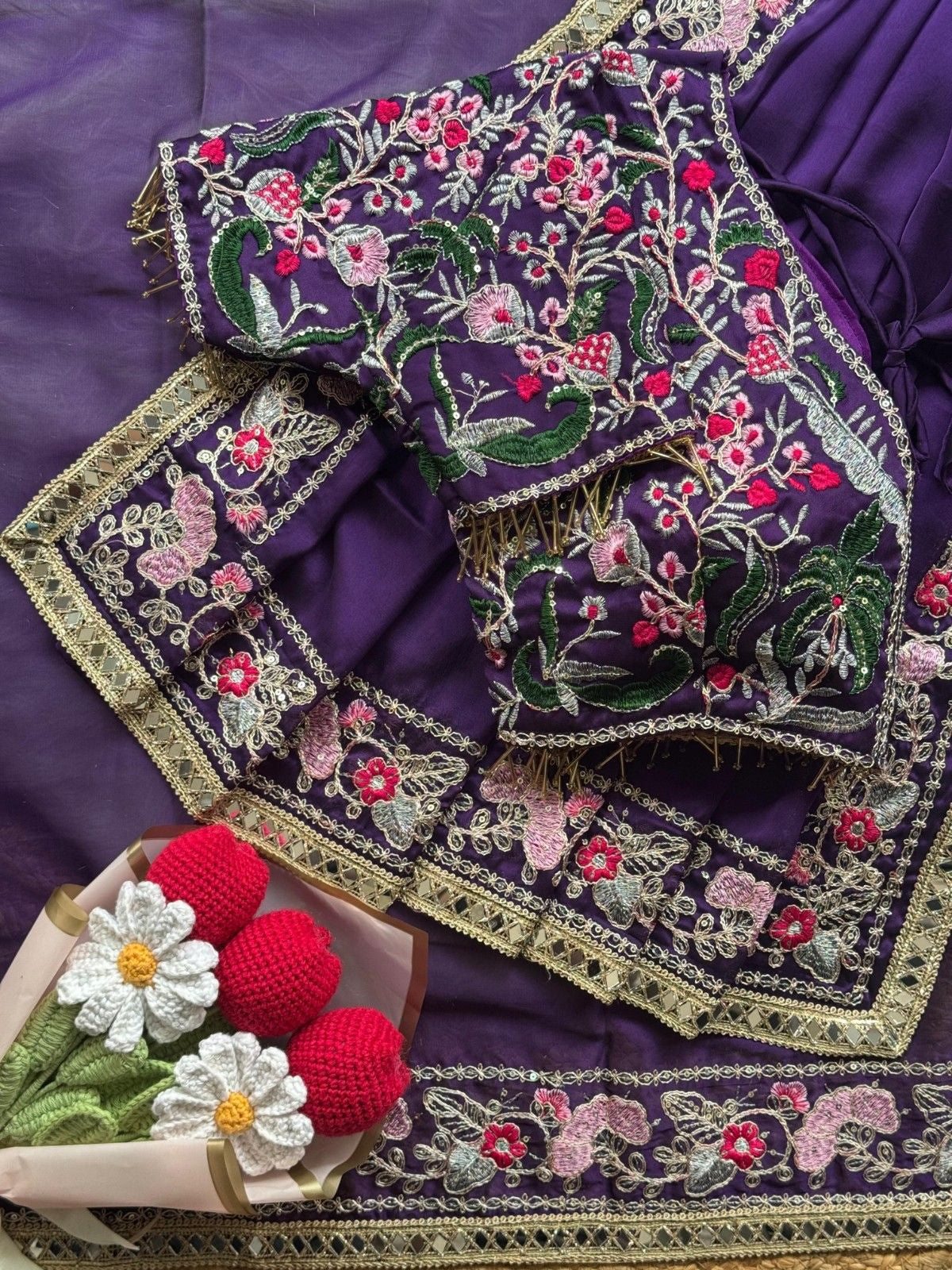 Luxury Rangoli Silk Saree With Coding & Thread Embroidery