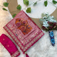 Maharani Luxe Dola Silk Saree With Fancy Embroidery Border