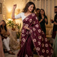 Floral Moti Grace Chinnon Saree