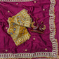 Wedding Special Rangoli Silk Saree With Designer Stichtched Embroidered Blouse