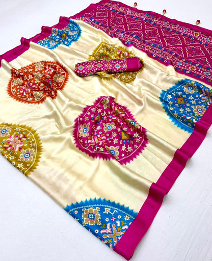 Royal Patola Semi Modal Silk Saree