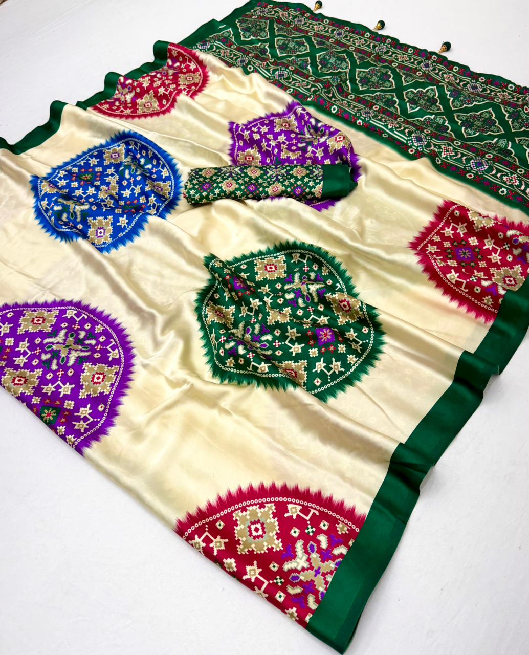 Royal Patola Semi Modal Silk Saree