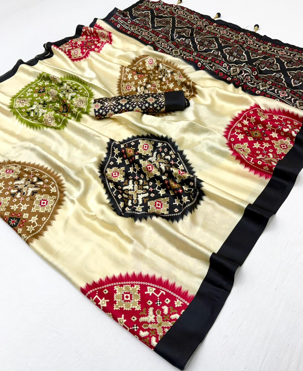 Royal Patola Semi Modal Silk Saree
