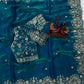 Premium Two-Tone Space Silk Saree with Stitched Corset Blouse