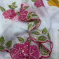 Designer Tebby Silk Saree with Handcrafted Ribbon Sequin Embellishments