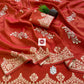Premium Shiny Viscose Silk Foil Butta Saree with Gotta Work