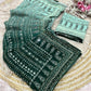 Celebrity Style Designer Georgette Saree with Mirror Work